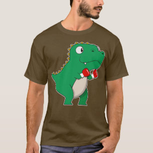 Dinosaur at Boxing with Boxing gloves T-Shirt
