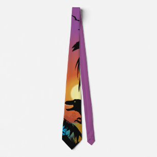 Dinosaur at Dawn Neck Tie
