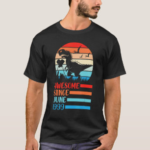 Dinosaur Awesome Since June 1999 Happy Birthday 23 T-Shirt