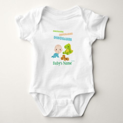 Dinosaur Baby Baby Bodysuit