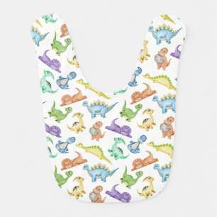 Dinosaur baby bib