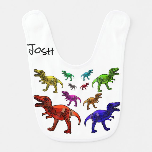 Dinosaur Baby Bib (Front)
