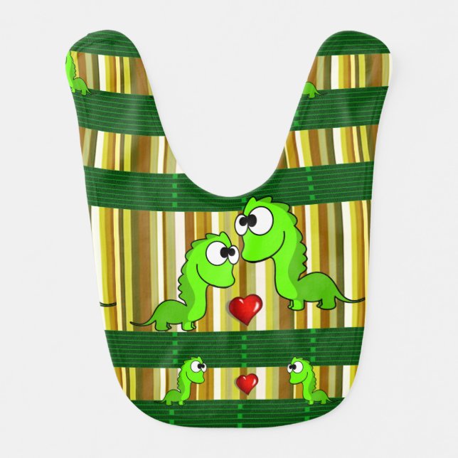 Dinosaur Baby Bib (Front)