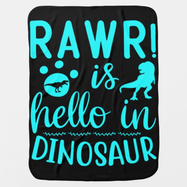 Dinosaur Baby Blanket (Front)