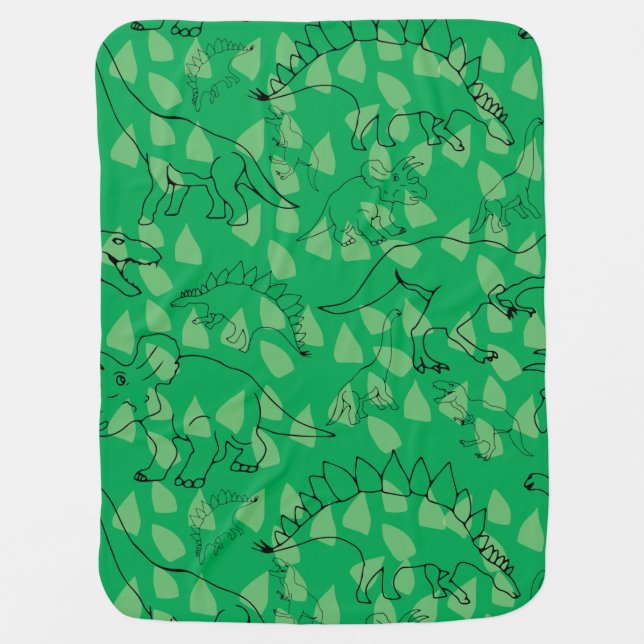 DINOSAUR BABY BLANKET (Front)