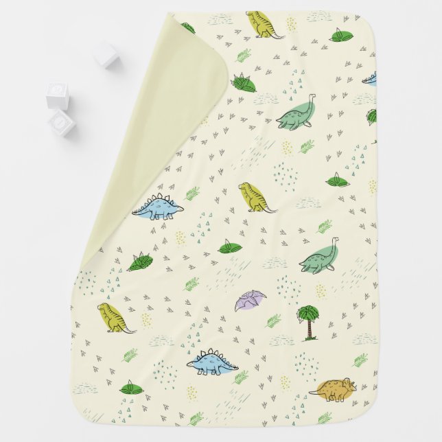 Dinosaur  baby blanket (In Situ)
