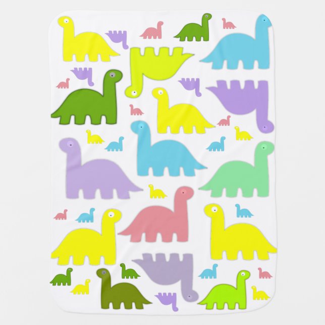 Dinosaur Baby Blanket (Front)