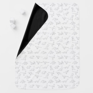 Dinosaur Baby Blanket Cute Girl or Boy Blanket