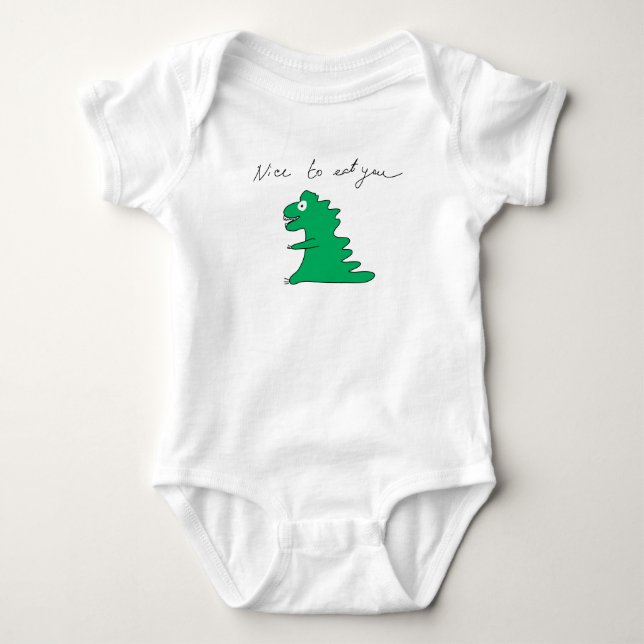 dinosaur baby bodysuit (Front)