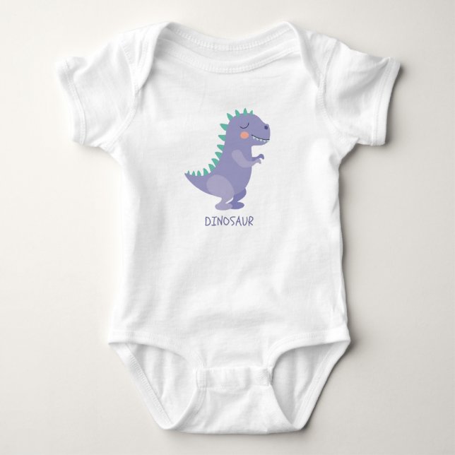 Dinosaur  baby bodysuit (Front)