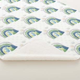  Dinosaur Baby Boy Sherpa Blanket