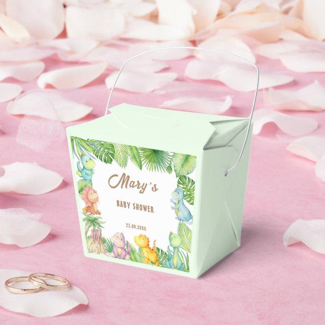 Dinosaur Baby Favor Boxes (Wedding)