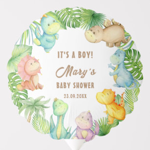 Dinosaur Baby It's a Boy Balloon