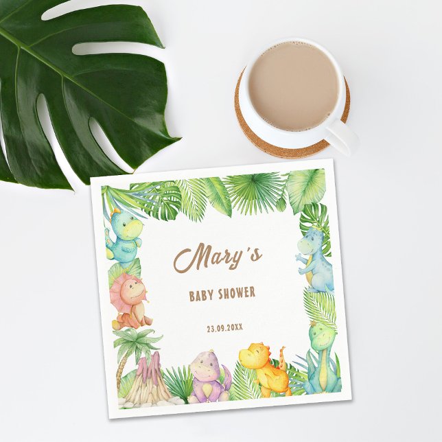 Dinosaur Baby Napkins (Creator Uploaded)