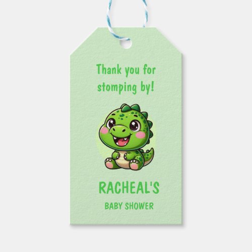 Dinosaur Baby Shower Baby Shower Gift Tags