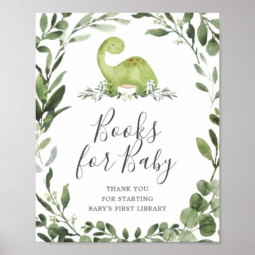 Dinosaur Baby Shower Books For Baby Sign