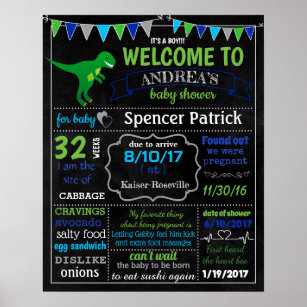 Its A Boy Baby Shower Posters Signs Zazzle