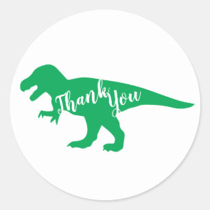 Dinosaur Baby Shower Classic Round Sticker