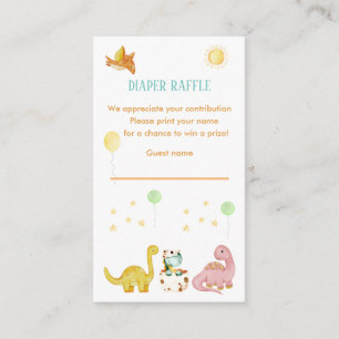 Dinosaur Baby Shower Enclosure Card