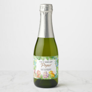 Dinosaur Baby Shower Favor Sparkling Wine Label