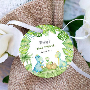 Dinosaur Baby Shower  Favor Tags