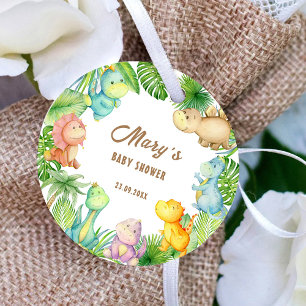 Dinosaur Baby Shower Favor Tags