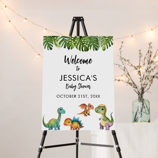 Dinosaur Baby Shower Foam Board (In Situ (Stand))