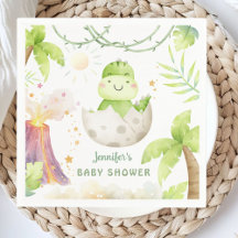 Dinosaur Baby Shower Gender Neutral Paper