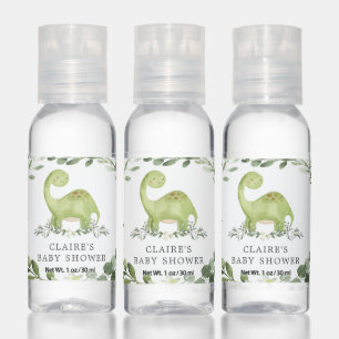 Dinosaur Baby Shower Hand Sanitizer