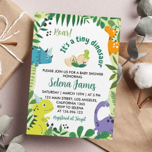 Dinosaur Baby Shower Invitation