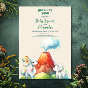 Dinosaur Baby Shower Invitation