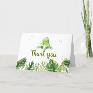 Dinosaur Baby Shower  Letterpress Thank You Card