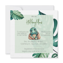 Dinosaur baby shower neutral Invitation