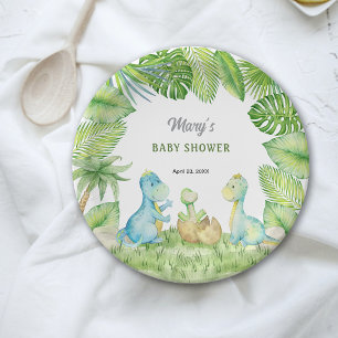 Dinosaur Baby Shower  Paper Plates