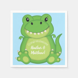Dinosaur Baby Shower T-Rex Napkins
