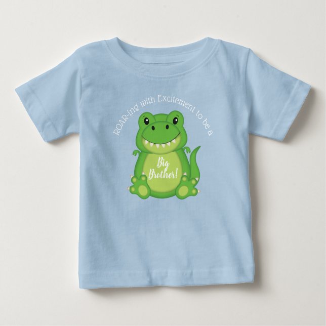 Dinosaur Baby Shower T-Rex T-Shirt (Front)