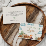 Dinosaur Baby Shower Thank You Card<br><div class="desc">Cute dinosaur themed baby shower thank you enclosure card.</div>