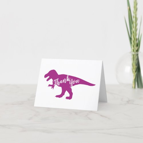 Dinosaur Baby Shower Thank You Card