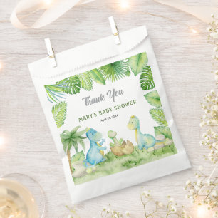 Dinosaur Baby Shower Thank You Favor Bag