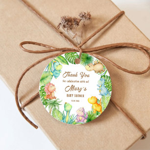 Dinosaur Baby Shower Thank You Favor Tags
