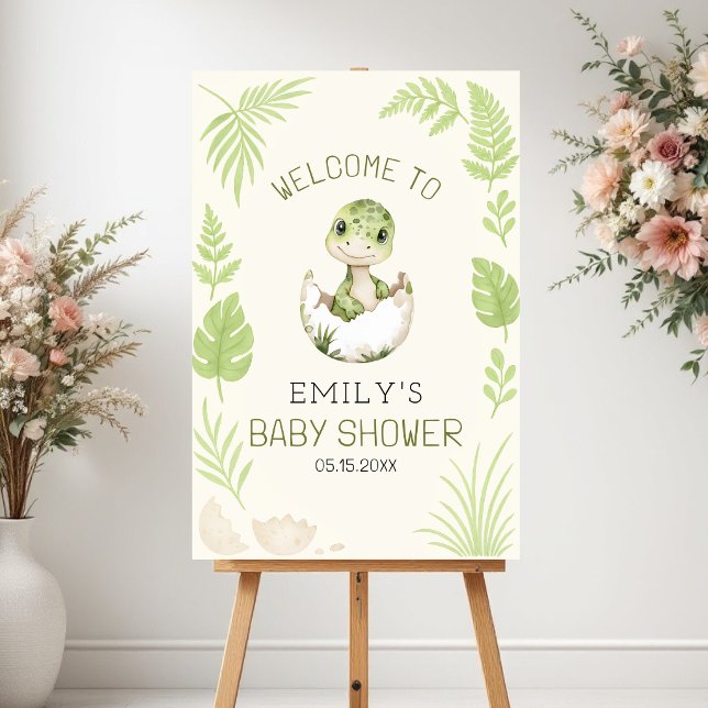Dinosaur Baby Shower Welcome Sign (Creator Uploaded)