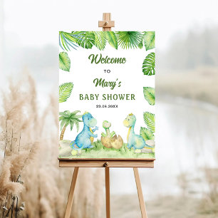 Dinosaur Baby Shower Welcome Sign