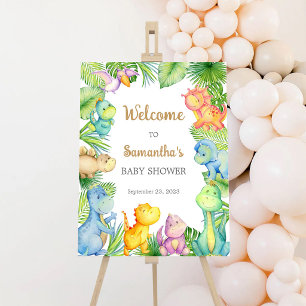 Dinosaur Baby Shower Welcome Sign