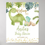 Dinosaur Baby Shower Welcome Sign at Zazzle