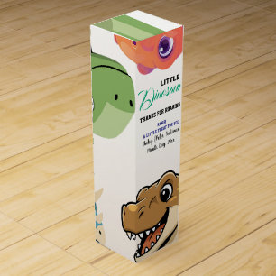 Dinosaur Baby Shower  Wine Box