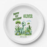 Dinosaur Baby&#39;s 1st Birthday Paper Plates