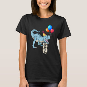 Dinosaur Balloon T-Rex 8th Birthday Kid Boy Girl T-Shirt