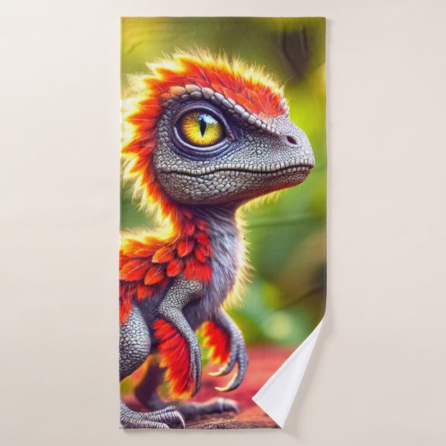 Dinosaur Bath Towel (Bath Towel)