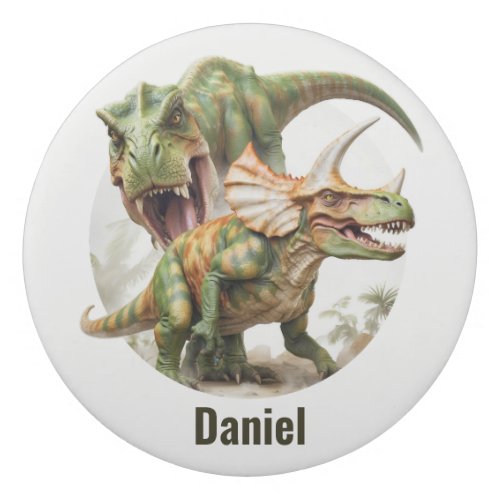 Dinosaur battle design eraser