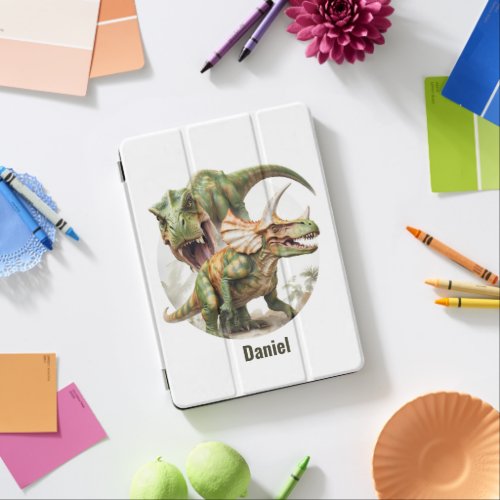 Dinosaur battle design iPad air cover